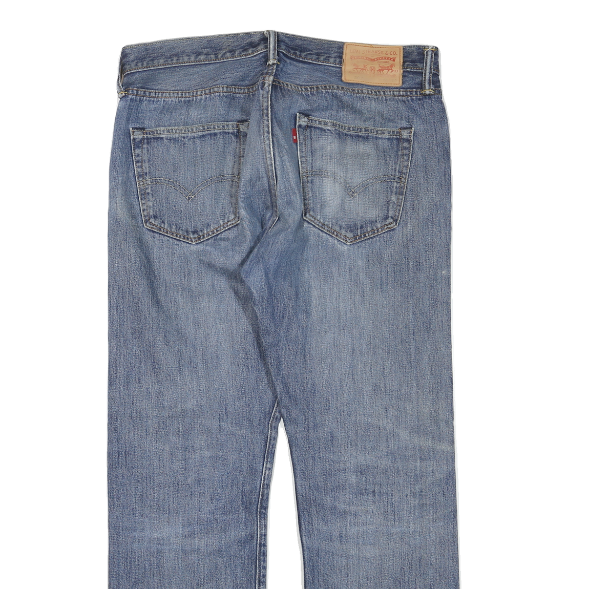 LEVI'S 501 Mens Jeans Blue Regular Straight Denim Medium Wash W36 L30 Classic