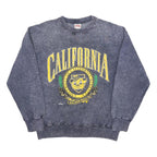 NUTMEG Mens Blue California Crew Neck L Sweatshirt University Graphic Vintage