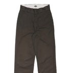 DICKIES Womens Polyester Blend Black Regular Straight Trousers W26 L28 Workwear