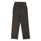 DICKIES Womens Polyester Blend Black Regular Straight Trousers W26 L28 Workwear