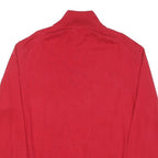 NAUTICA Mens Red Pullover Plain 1/4 Zip Jumper XL Cotton Blend Casual Knitwear