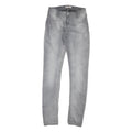 LEVI'S Womens Grey Regular Fit Skinny Denim Jeans W26 L32 Classic Comfort Zip