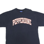 CHAMPION Mens Black Pepperdine Graphic T-Shirt XL Short Sleeve Crew Neck