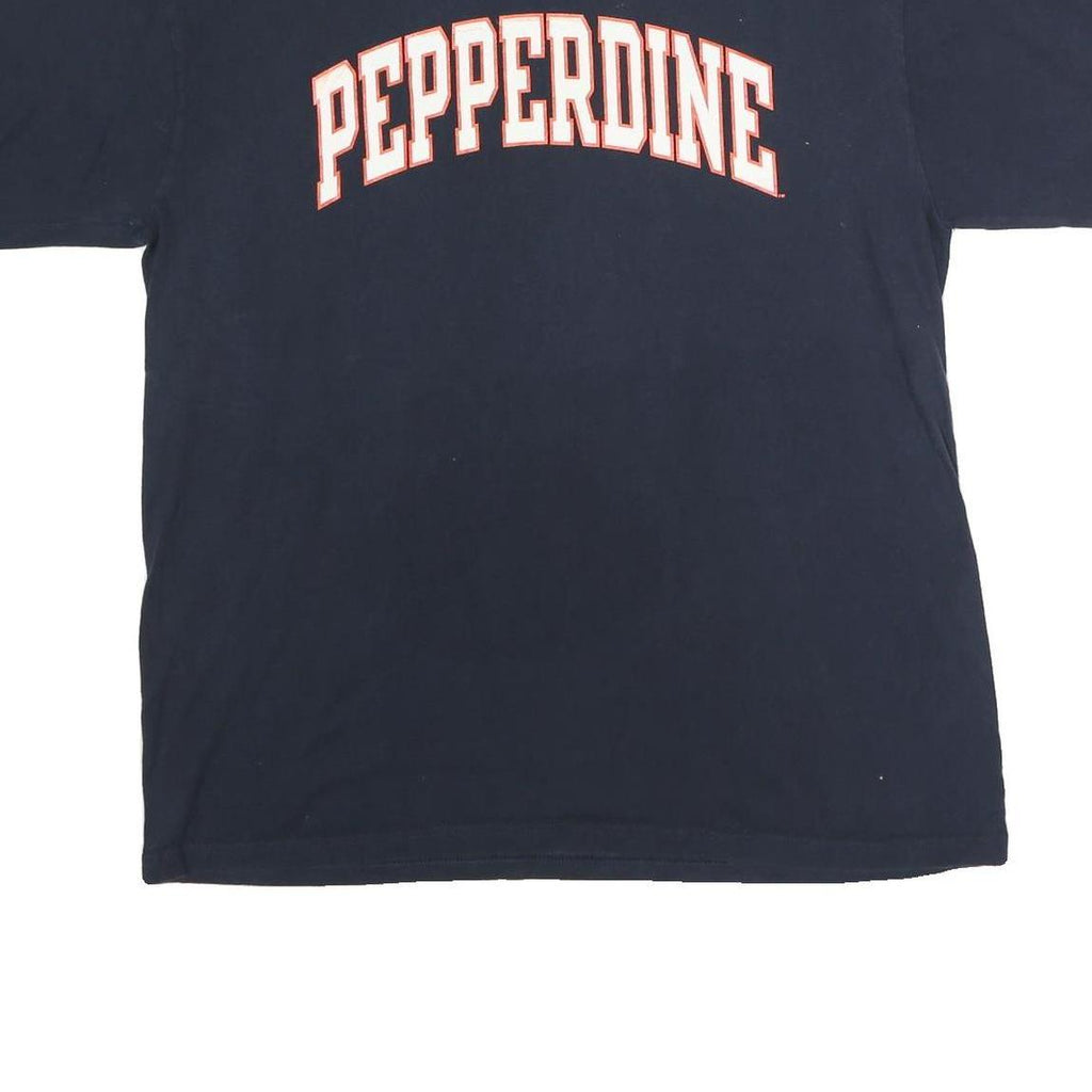 CHAMPION Mens Black Pepperdine Graphic T-Shirt XL Short Sleeve Crew Neck