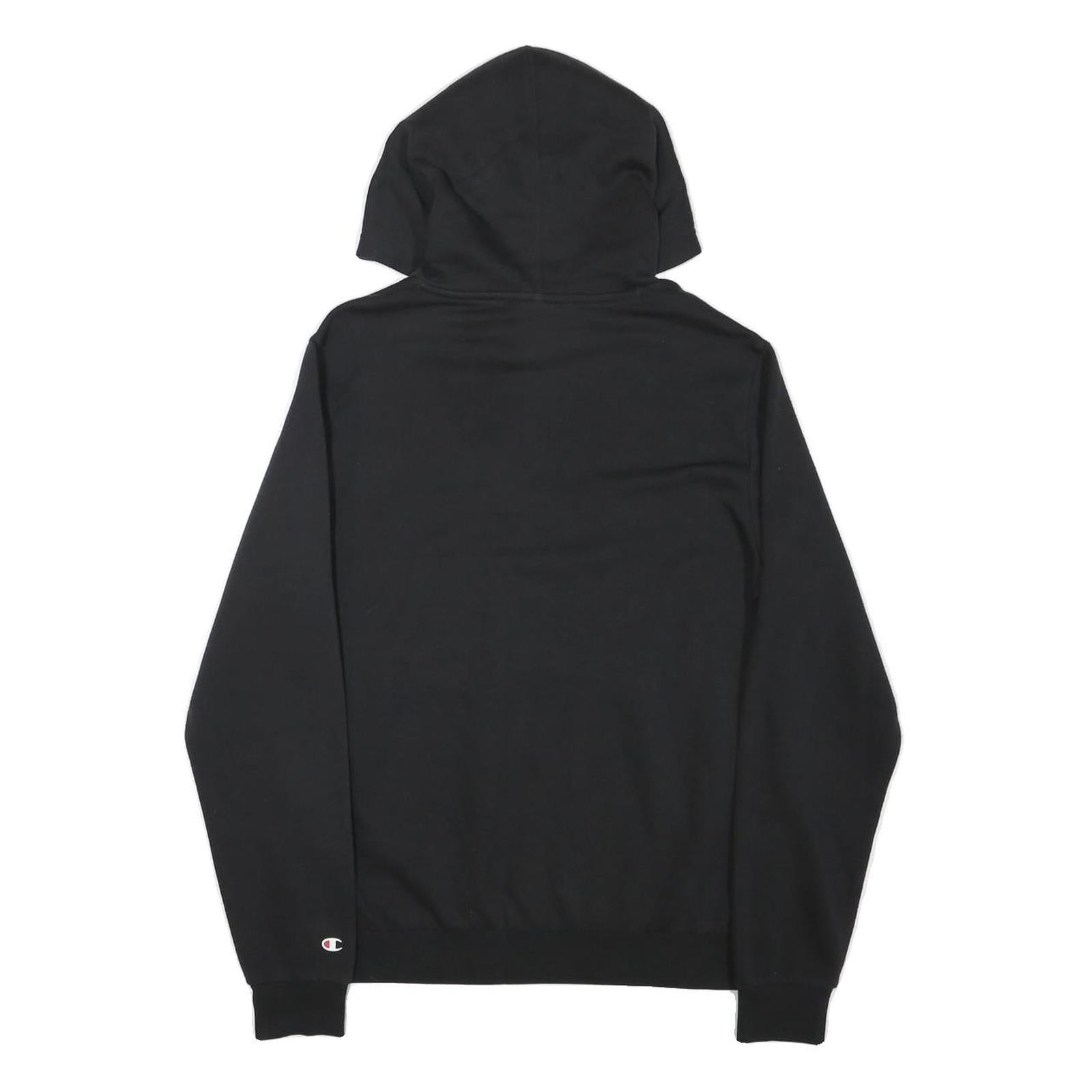 CHAMPION Boys Black Pullover Hoodie 2XL Cotton Blend Classic Logo