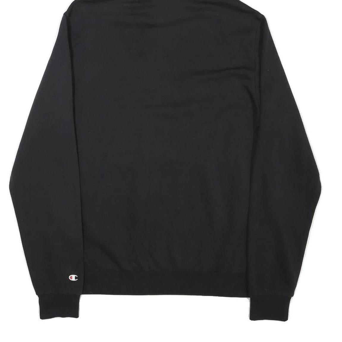 CHAMPION Boys Black Pullover Hoodie 2XL Cotton Blend Classic Logo