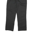 DICKIES Mens Black Cotton Blend Regular Fit Straight Leg Trousers W32 L30