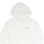 CHAMPION Womens White Pullover Hoodie S Cotton Blend Casual Premium Comfort