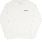 CHAMPION Womens White Pullover Hoodie S Cotton Blend Casual Premium Comfort