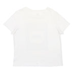 VANS Mens White Black Checkerboard Graphic T-Shirt L Short Sleeve Crew Neck