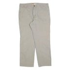 CARHARTT Mens Cotton Blend Beige Relaxed Fit Straight Leg Trousers W40 L32