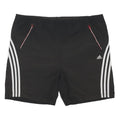 ADIDAS Mens Black Casual Shorts XL W41 Polyester Blend Zip Pockets Sports Logo