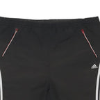 ADIDAS Mens Black Casual Shorts XL W41 Polyester Blend Zip Pockets Sports Logo