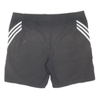 ADIDAS Mens Black Casual Shorts XL W41 Polyester Blend Zip Pockets Sports Logo