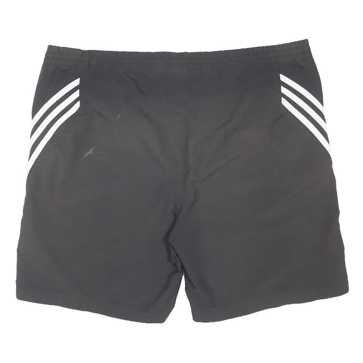 ADIDAS Mens Black Casual Shorts XL W41 Polyester Blend Zip Pockets Sports Logo