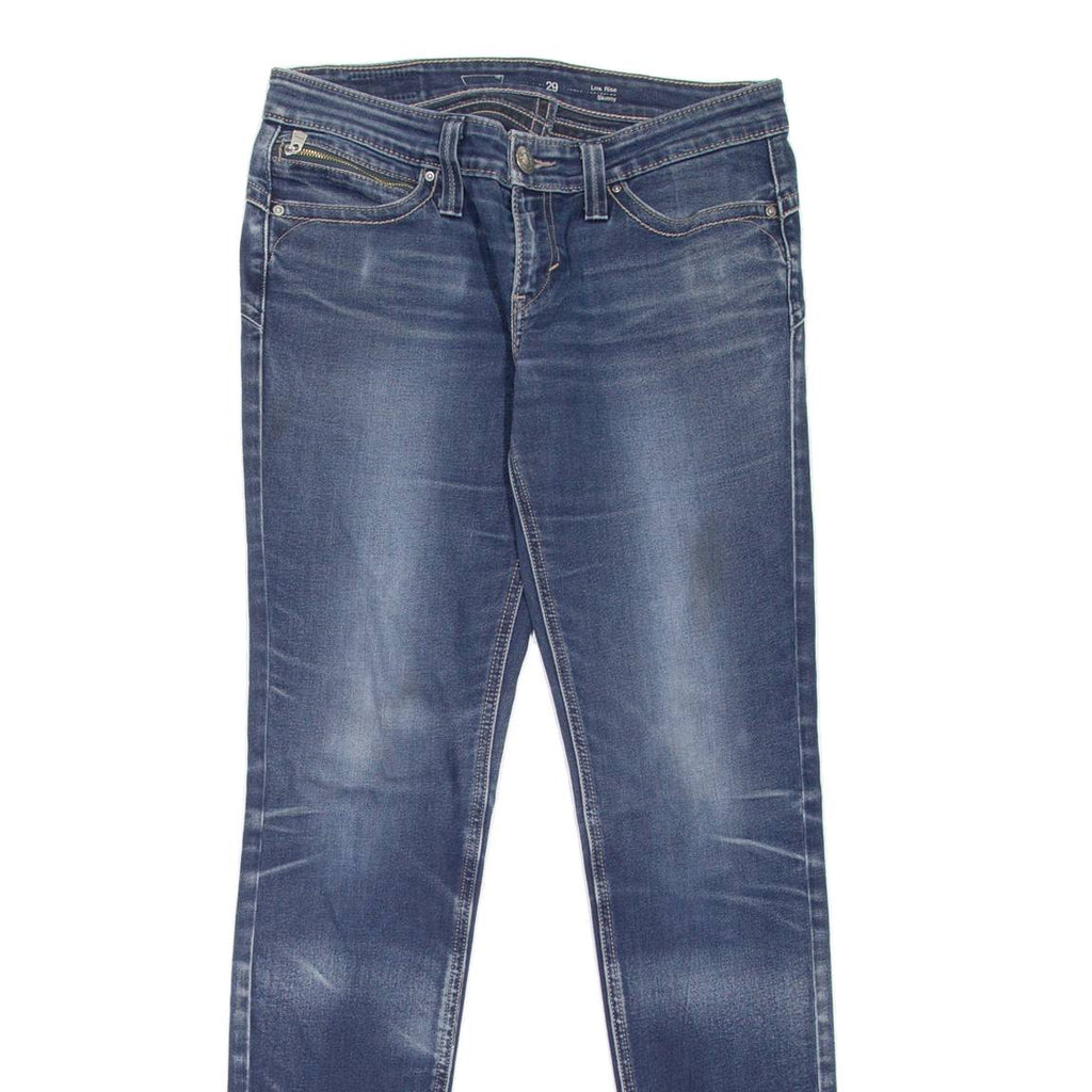 LEVI'S Low Rise Womens Jeans Blue Slim Skinny Stone Wash W29 L31