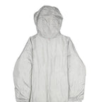 GUESS Womens Grey & Pink Faux Fur Hooded Polyester Blend Long Sleeve Jacket XS