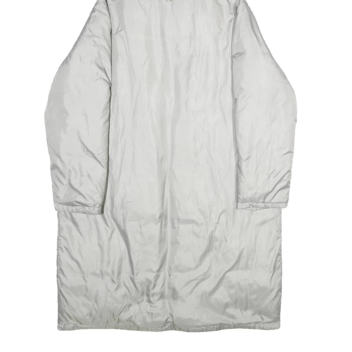 GUESS Womens Grey & Pink Faux Fur Hooded Polyester Blend Long Sleeve Jacket XS