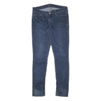 LEVI'S Womens Slim Blue Denim Jeans W32 L31 Stretch Cotton Blend Zip Fastening