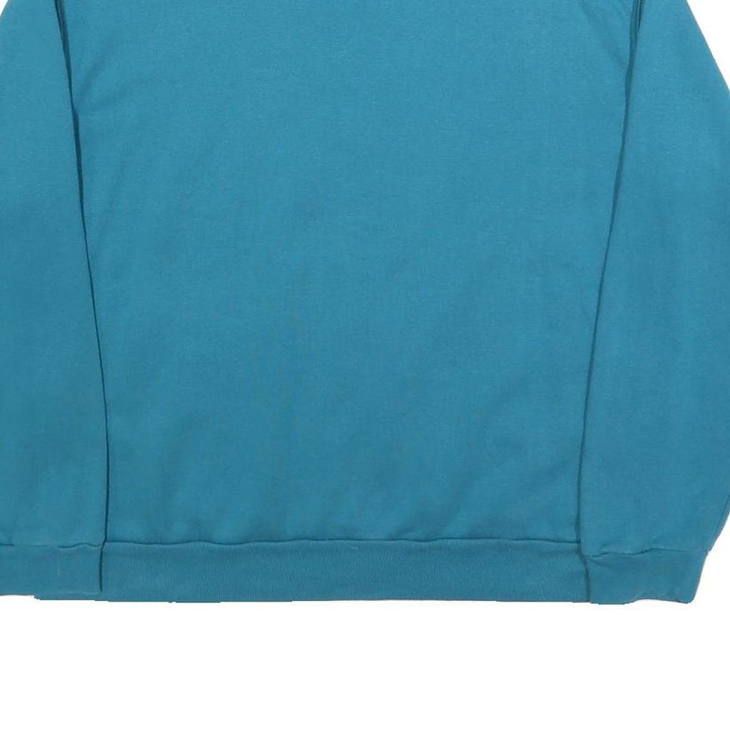 COUNTRY STORE Womens Blue Pullover Crew Neck L Embellished Sweatshirt