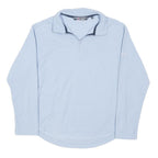 BERGHAUS Womens Blue Plain Pullover Jumper Crew Neck Knit UK 10 Polyester Blend