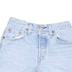 LEVI'S Womens Shorts Blue Denim S W26 Casual Cut-Off Distressed Hem