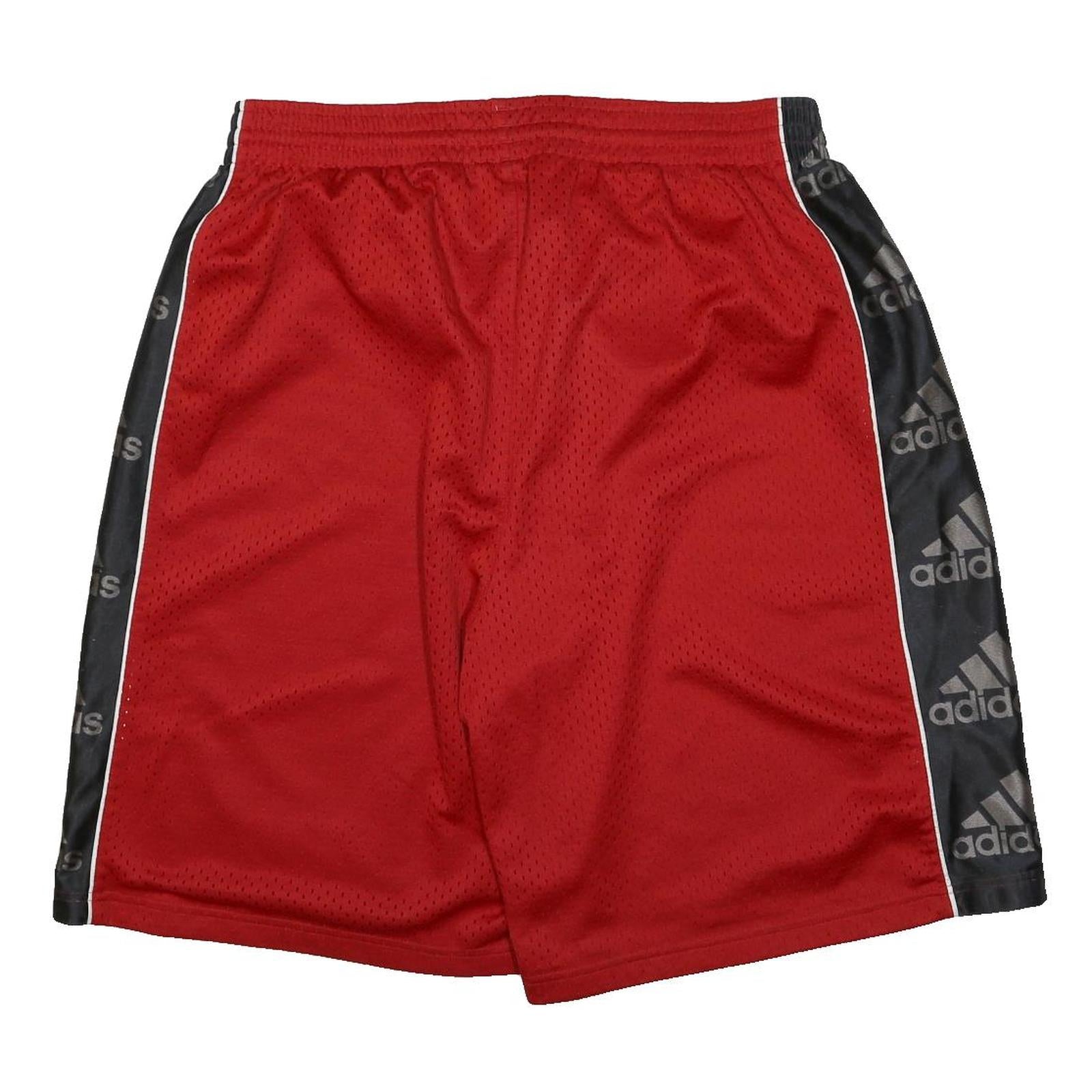 ADIDAS Mens Red & Black Polyester Sports Casual Shorts XL W34