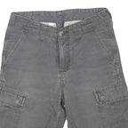 CARHARTT Mens Grey Cargo Shorts S W28 Cotton Blend Workwear Durable