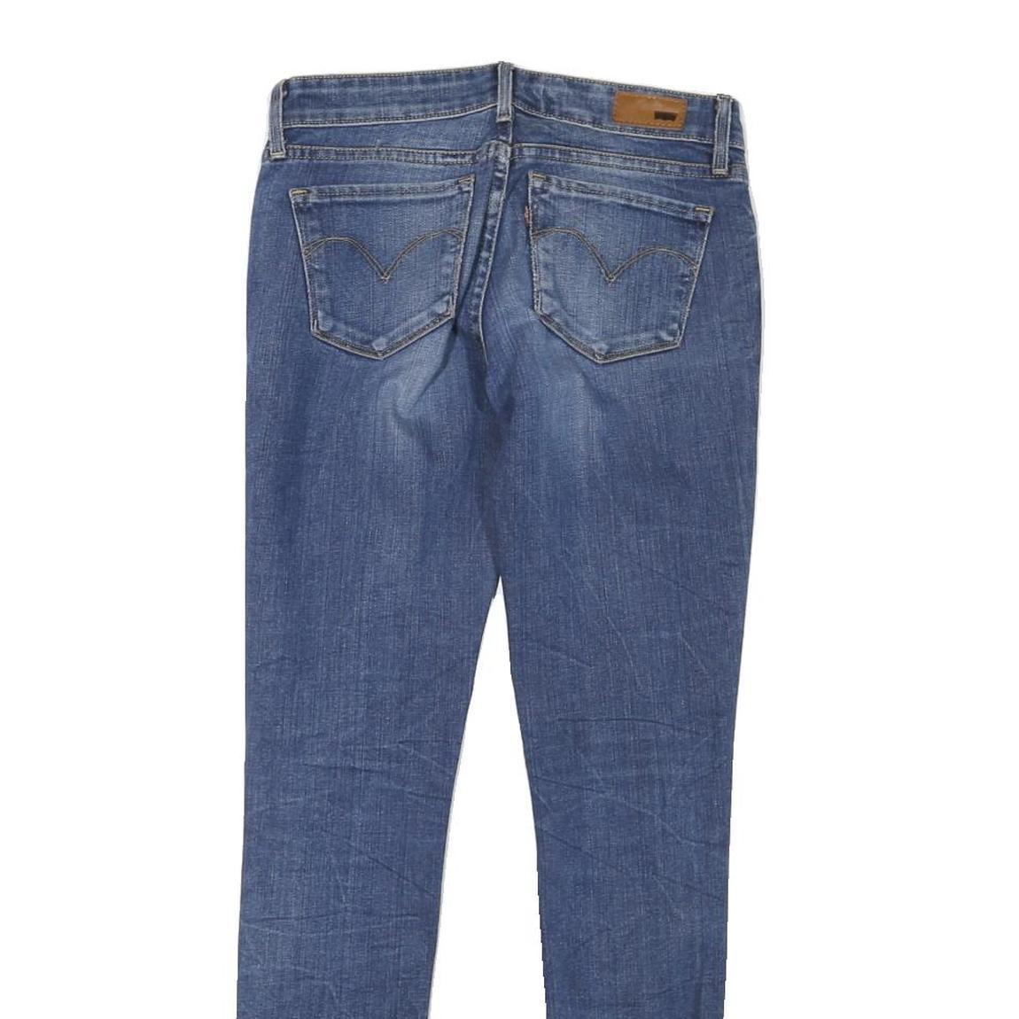 LEVI'S Womens Slim Blue Denim Medium Wash Jeans W26 L29 Stretch Cotton Blend