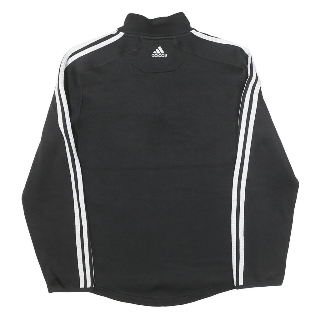 ADIDAS Mens Black & White Miami Hoodie Zip Jacket XS Polyester Blend Sportswear