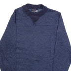 TOMMY HILFIGER Mens Jumper Blue Tight Knit Wool M