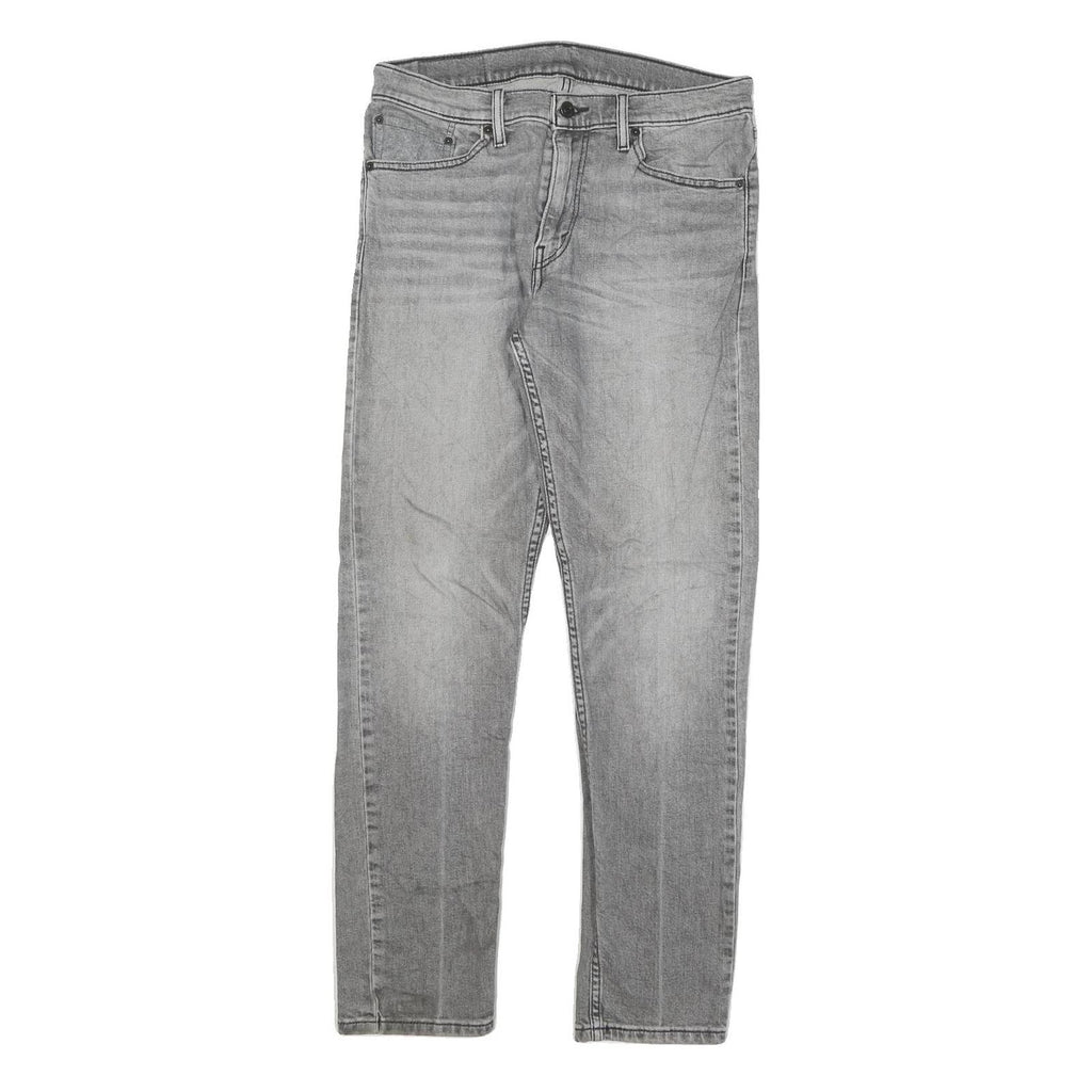 LEVI'S Mens Jeans Grey Slim Skinny Denim Light W31 L30 Classic Cotton Blend Zip