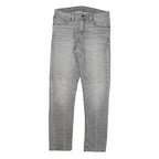 LEVI'S Mens Jeans Grey Slim Skinny Denim Light W31 L30 Classic Cotton Blend Zip