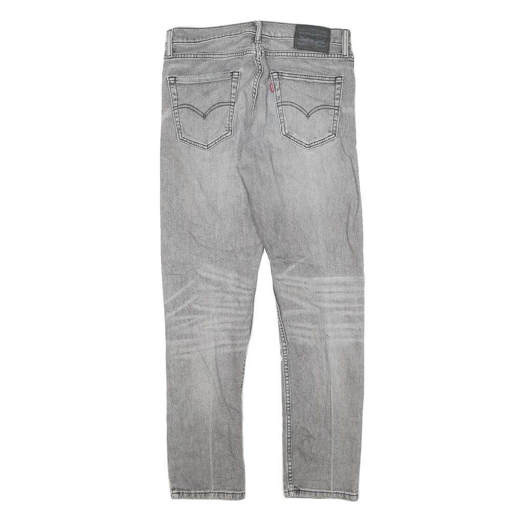 LEVI'S Mens Jeans Grey Slim Skinny Denim Light W31 L30 Classic Cotton Blend Zip