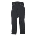 QUECHUA Womens Polyester Blend Black Regular Trousers W26 L29 Outdoor Zip