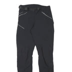 QUECHUA Womens Polyester Blend Black Regular Trousers W26 L29 Outdoor Zip