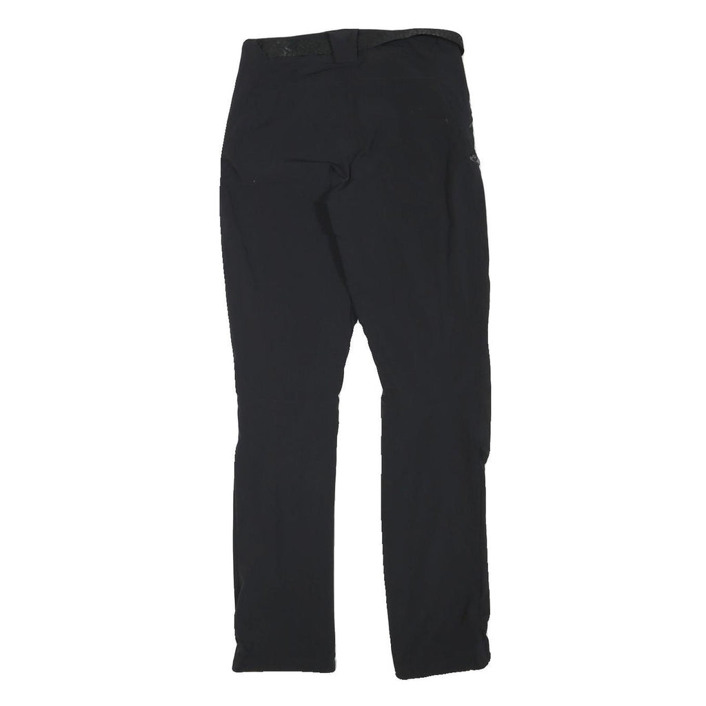 QUECHUA Womens Polyester Blend Black Regular Trousers W26 L29 Outdoor Zip