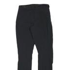QUECHUA Womens Polyester Blend Black Regular Trousers W26 L29 Outdoor Zip