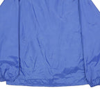 CHAMPION Mens Blue Staff Coach Jacket L Nylon Plain Button Casual Lightweight