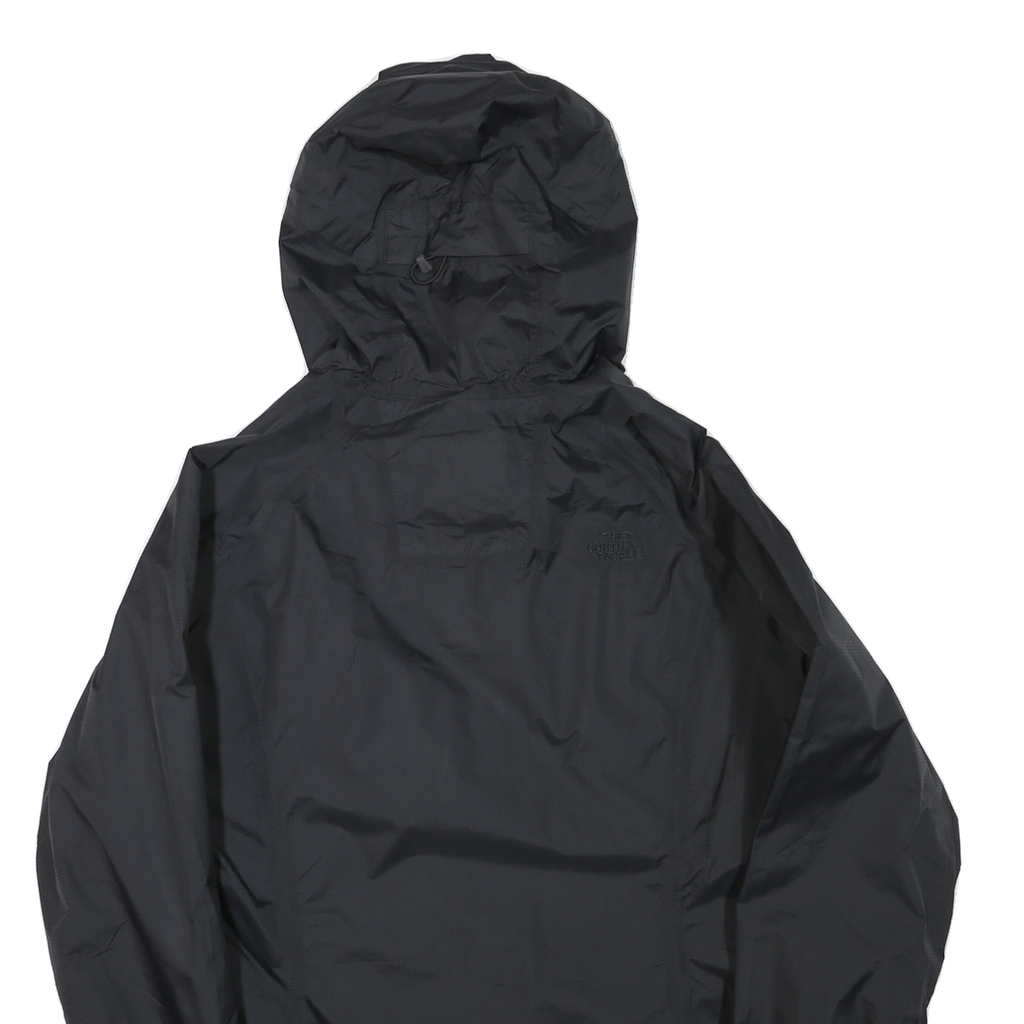 THE NORTH FACE Womens Black Outdoor Jacket L Polyester Blend Zip Hooded Plain