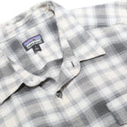 PATAGONIA Mens Grey & White Check Shirt L Long Sleeve Cotton Casual