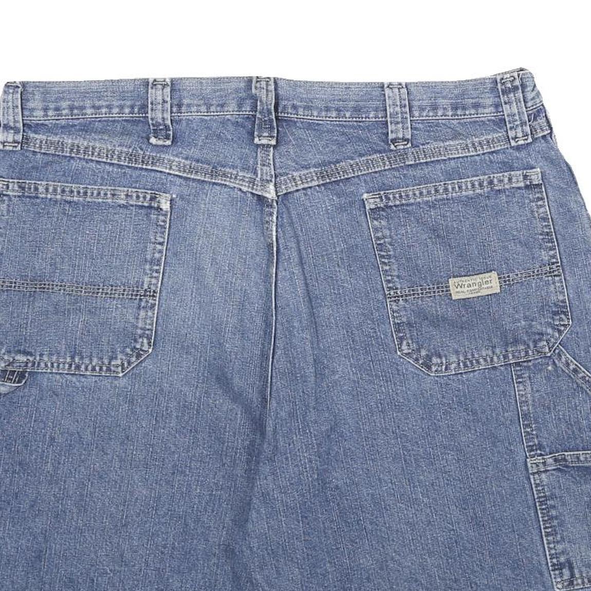 WRANGLER Mens Denim Blue Casual Shorts XL W38 Cotton Relaxed Fit