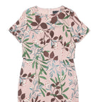 PHASE EIGHT Womens Pink Green Floral Shift Dress Polyester Blend Short Sleeve UK