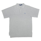 POLO RALPH LAUREN Mens Grey S Cotton Polo Shirt Short Sleeve Classic Fit