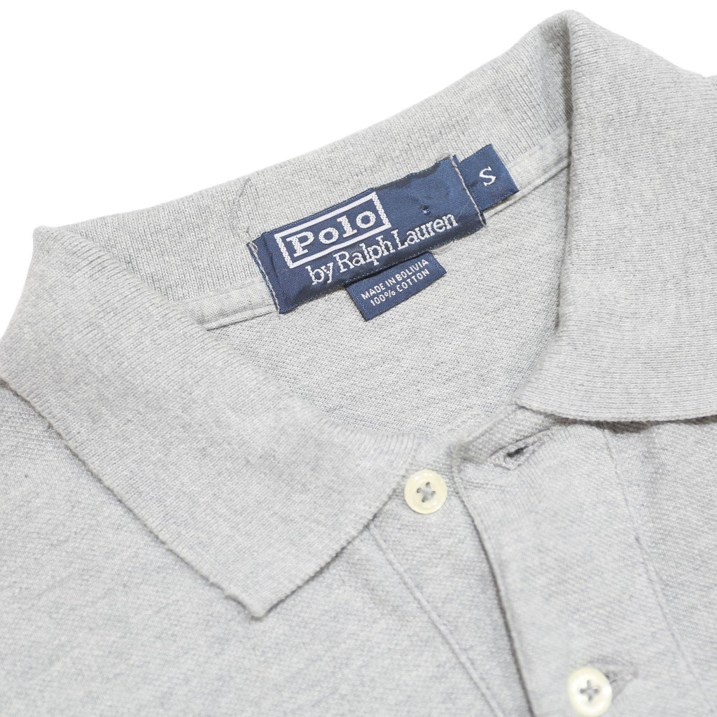 POLO RALPH LAUREN Mens Grey S Cotton Polo Shirt Short Sleeve Classic Fit