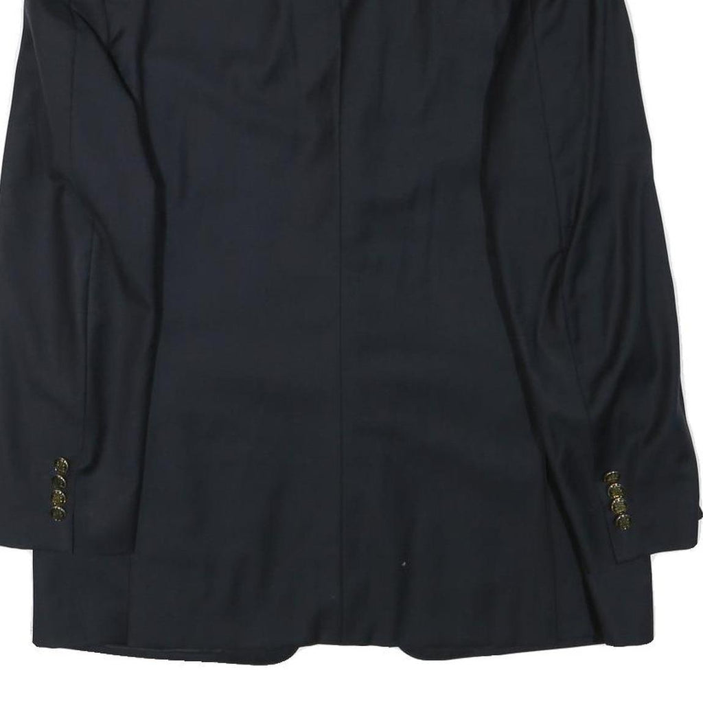 CANALI Mens Navy Blue Wool Classic Jacket M Tailored Button Plain Blazer