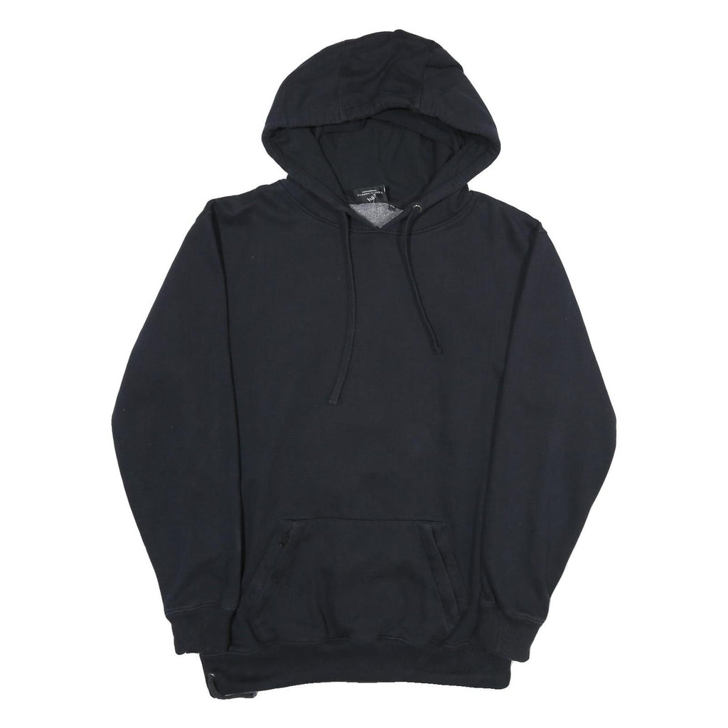 HA Mens Black Hoodie XL Cotton Blend Pullover Sweatshirt with Print