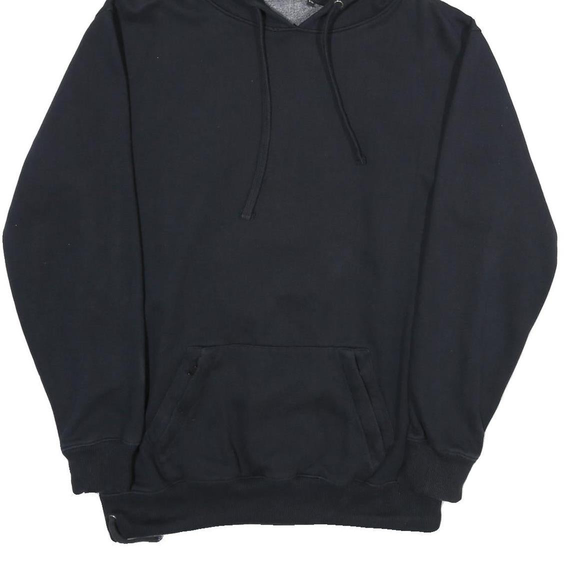 HA Mens Black Hoodie XL Cotton Blend Pullover Sweatshirt with Print