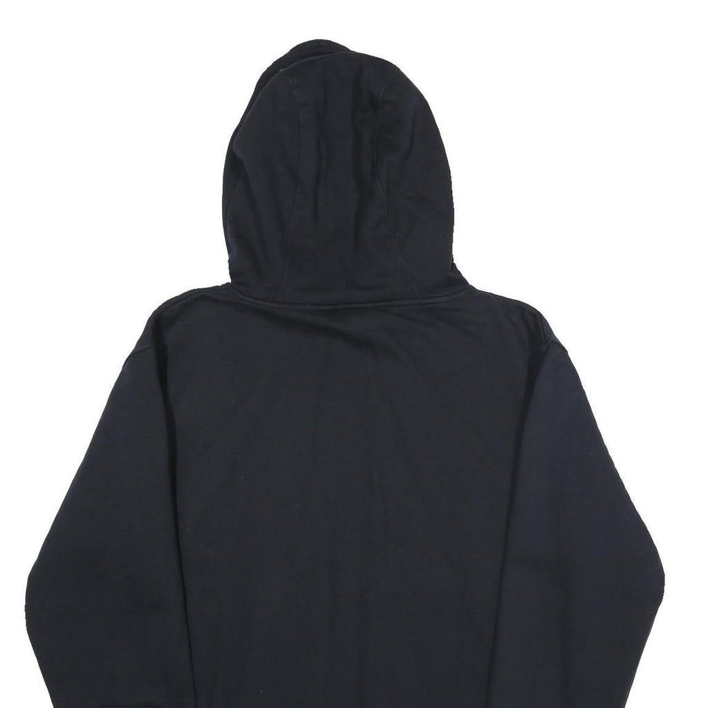 HA Mens Black Hoodie XL Cotton Blend Pullover Sweatshirt with Print