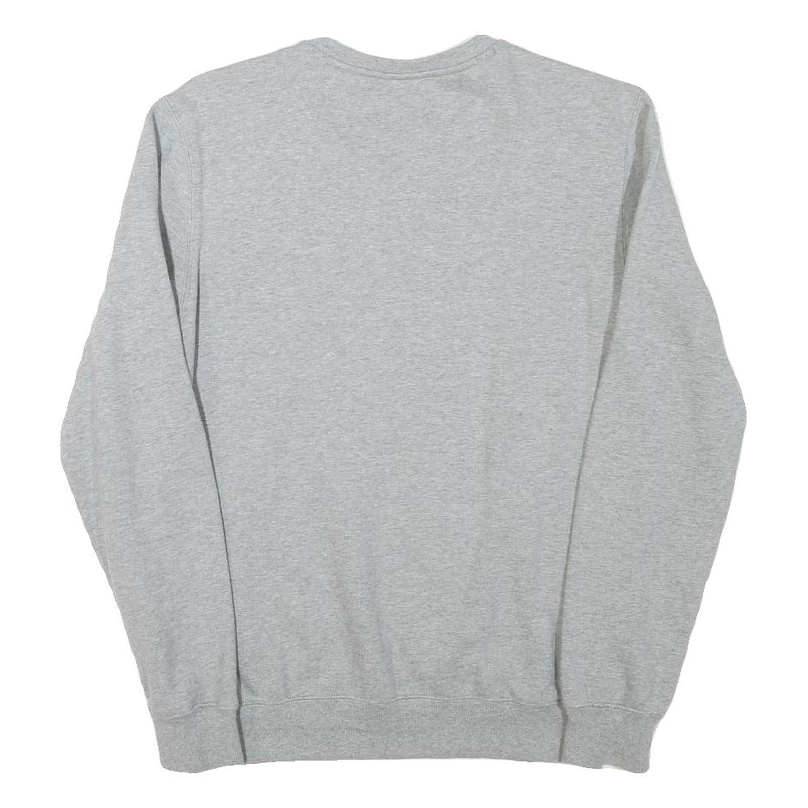 CHAMPION Mens Grey S Crew Neck Sweatshirt Cotton Blend Logo Casual